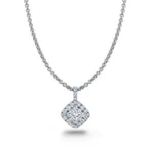 Princess Cut Diamond Necklace