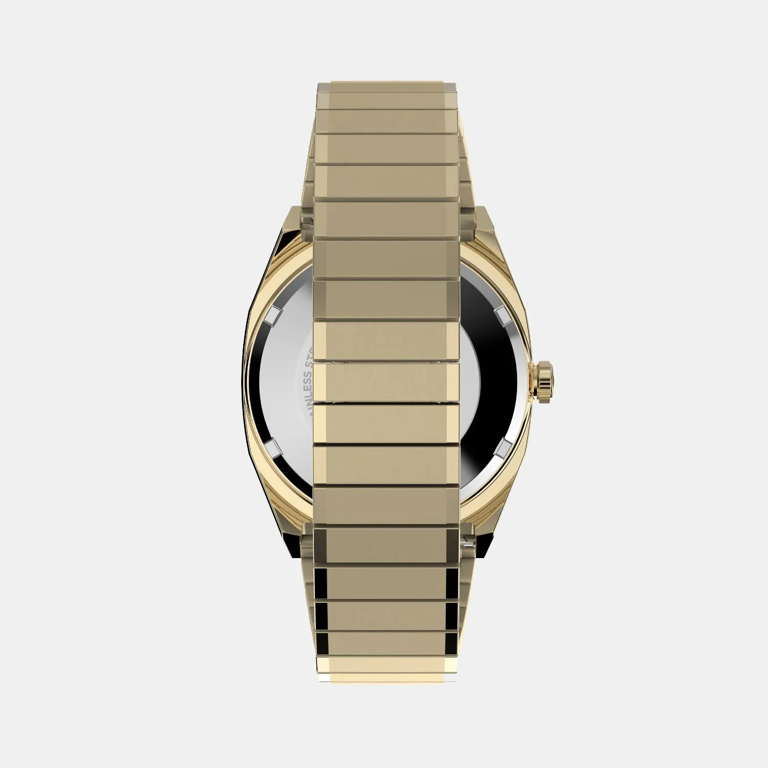 Q TIMEX Men Automatic Champagne Dial Analog Stainless Steel Watch TW2Y07200UJ