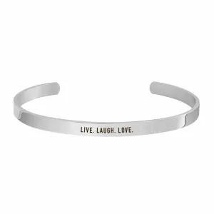 "LIVE. LAUGH. LOVE." CUFF