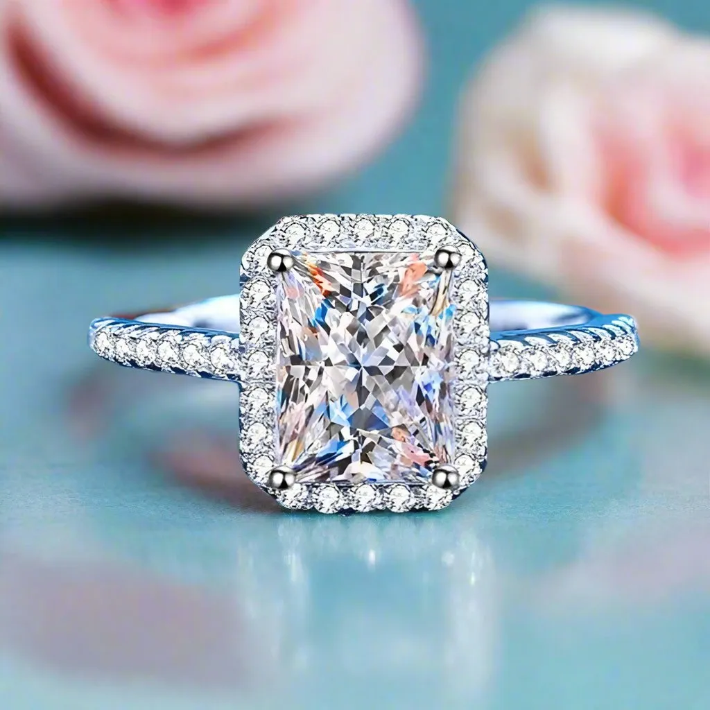 Radiant Cut Diamond Engagement Ring