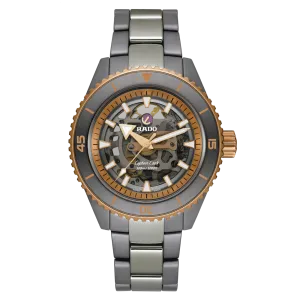 Rado Captain Cook High-Tech Black Ceramic Skeleton Grey