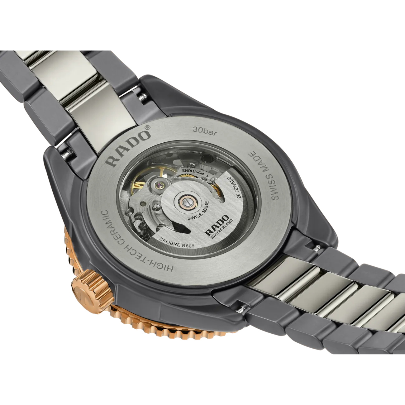 Rado Captain Cook High-Tech Black Ceramic Skeleton Grey