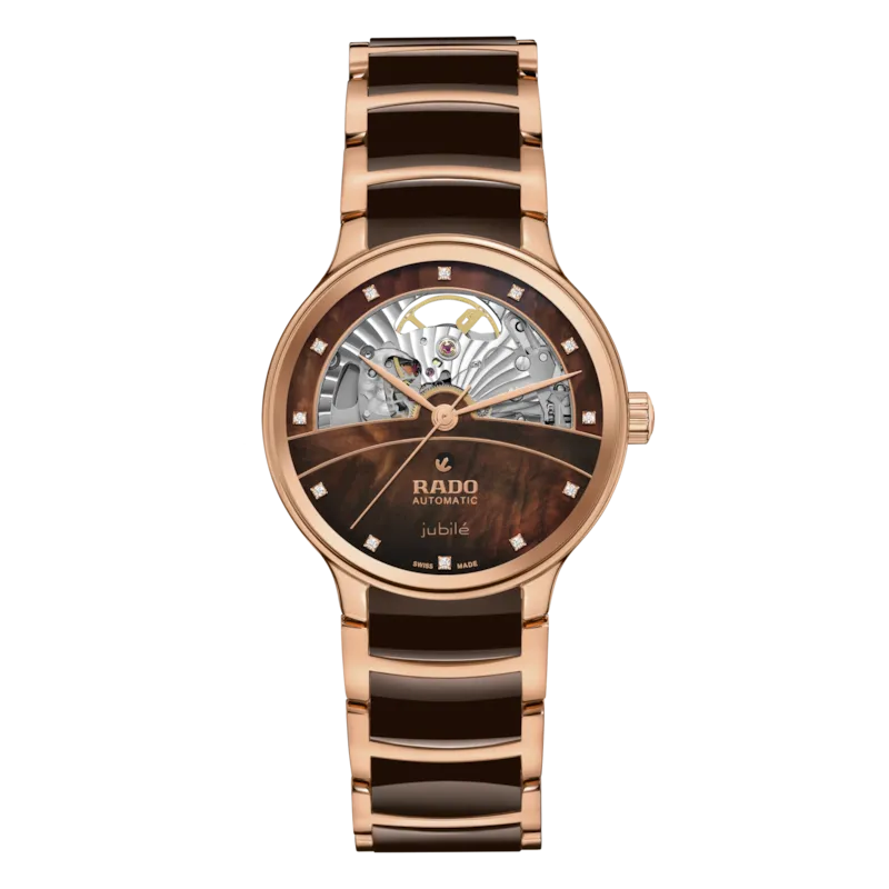 Rado Centrix Diamond Ceramic Open Heart RG PVD Automatic 35mm