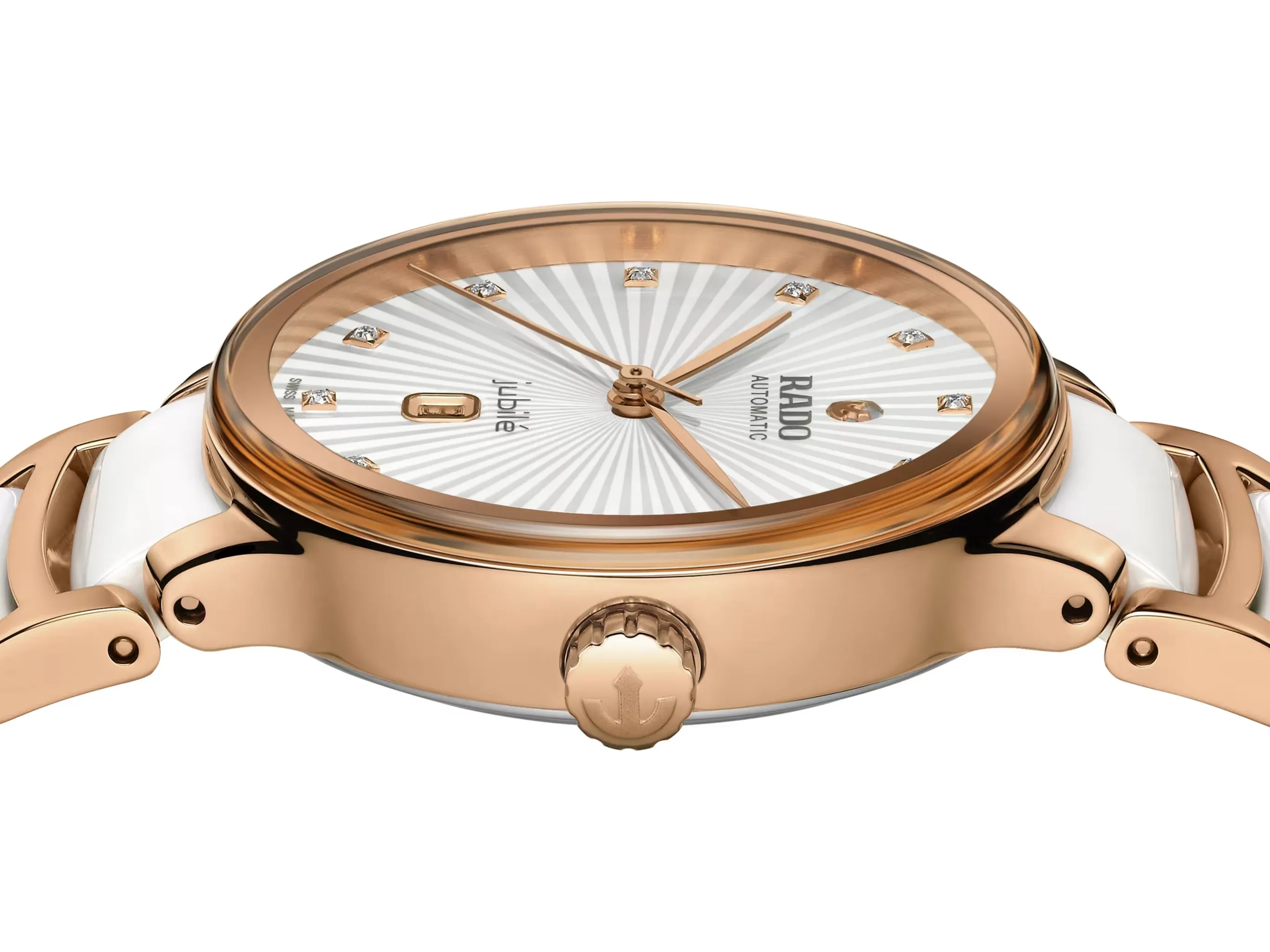 Rado Centrix Diamond White Ceramic RG PVD Automatic 30.5mm