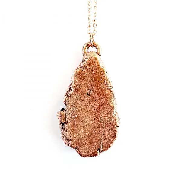 Rainbow Aura Geode Necklace