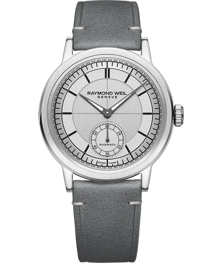 Raymond Weil Millesime Men's Automatic Small Seconds Silver Sector Dial 39.5mm