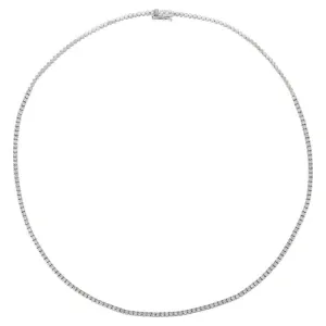 REAL DIAMOND TENNIS NECKLACE 14K GOLD (2 CTW)