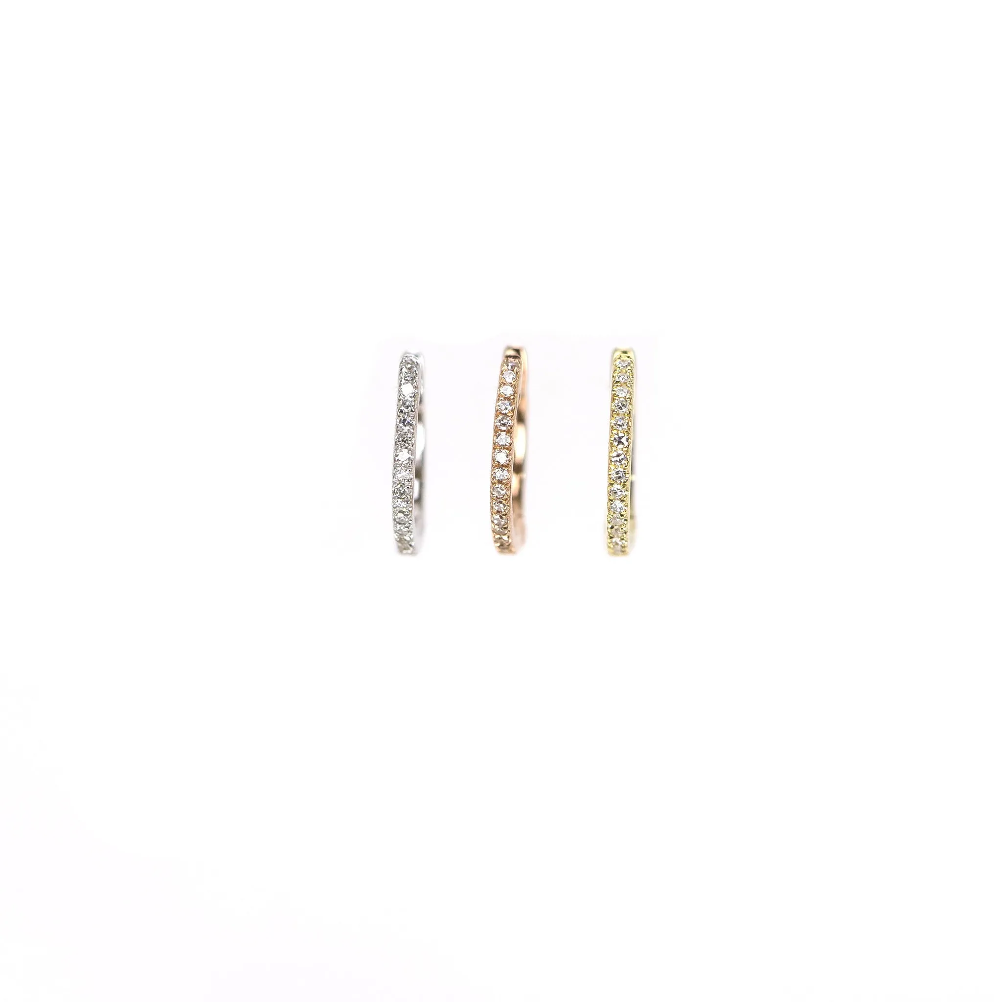 Rebecca Diamond Huggie Earrings