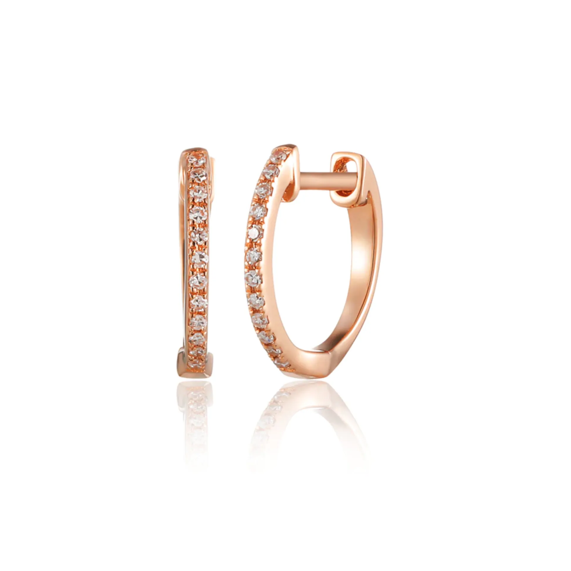 Rebecca Diamond Huggie Earrings