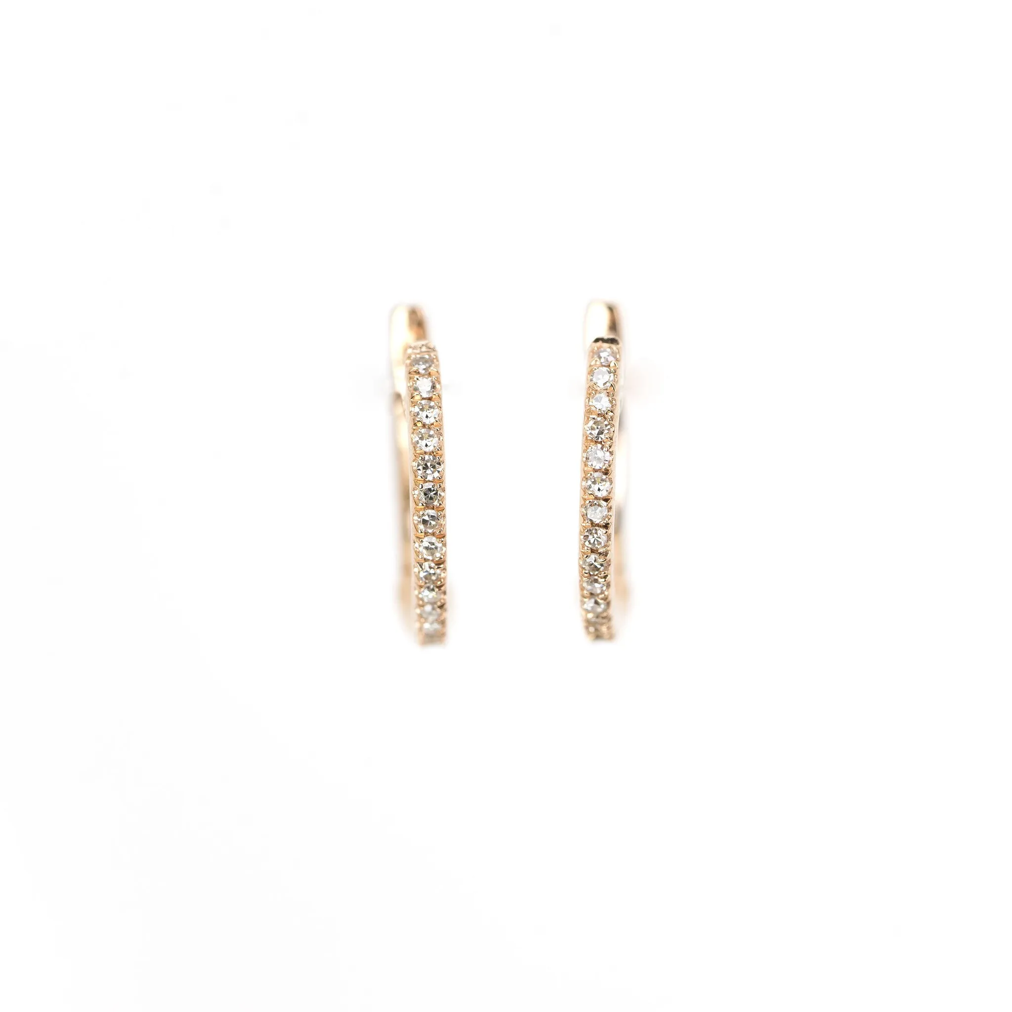 Rebecca Diamond Huggie Earrings
