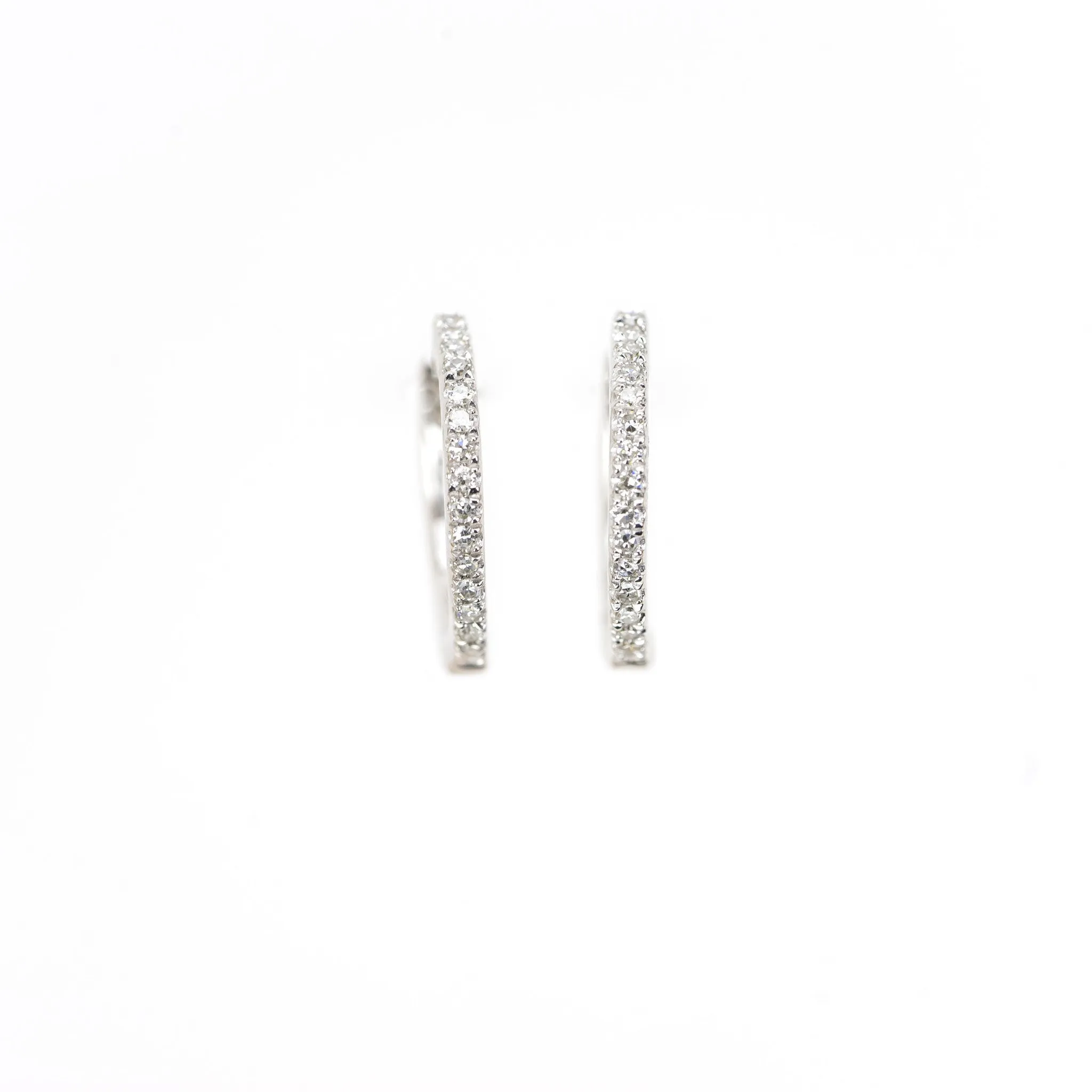 Rebecca Diamond Huggie Earrings