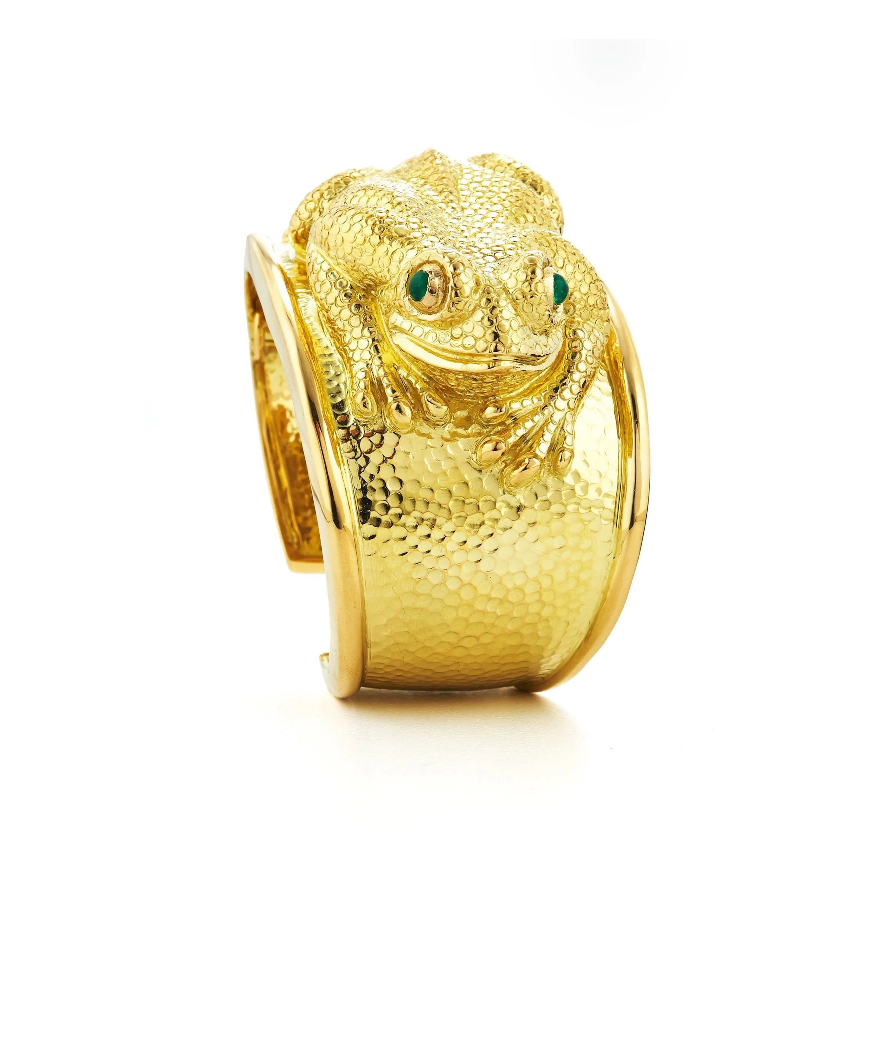 Repoussé Frog Cuff