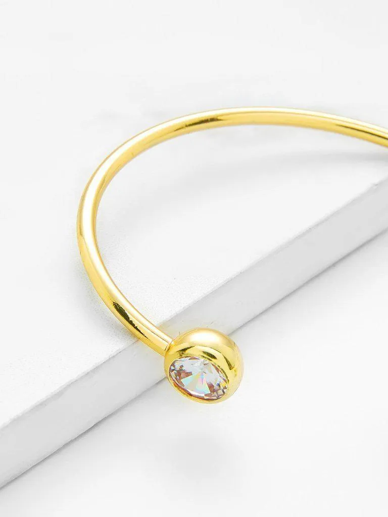Rhinestone Detail Cuff Bracelet