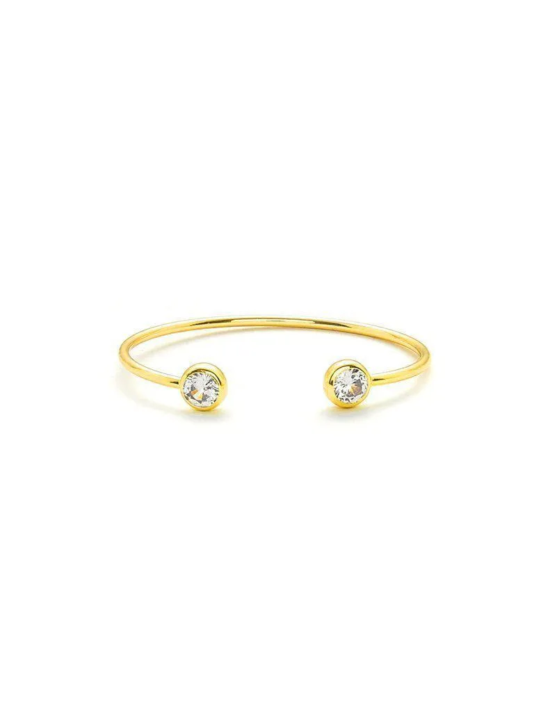 Rhinestone Detail Cuff Bracelet