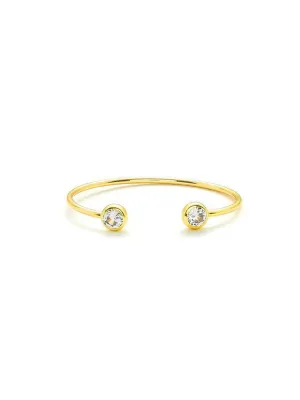 Rhinestone Detail Cuff Bracelet