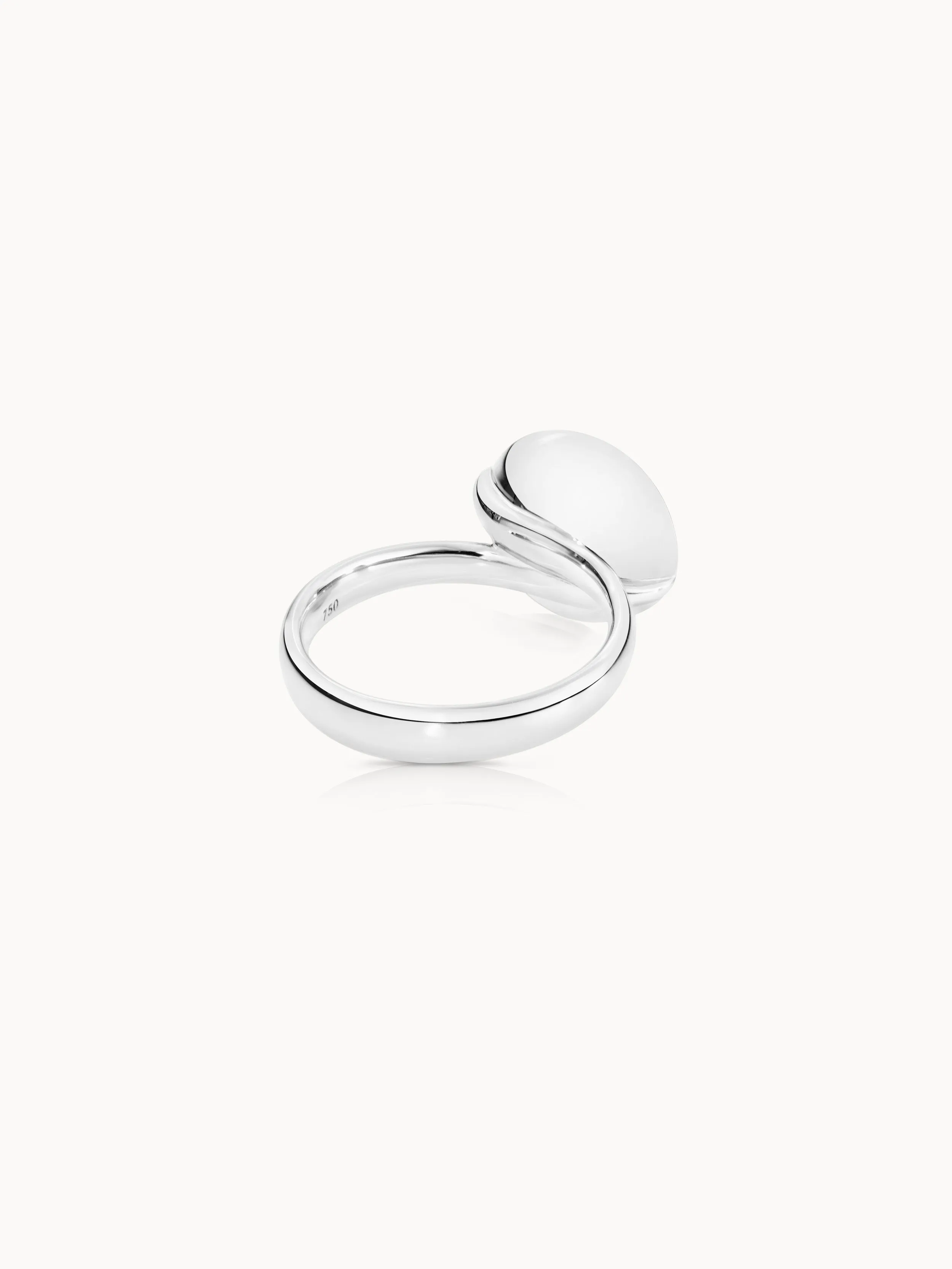 Ring BOUTON large Aqua Chalcedony aqua Chalcedony