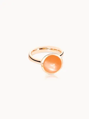 Ring BOUTON large Moonstone orange orange Moonstone