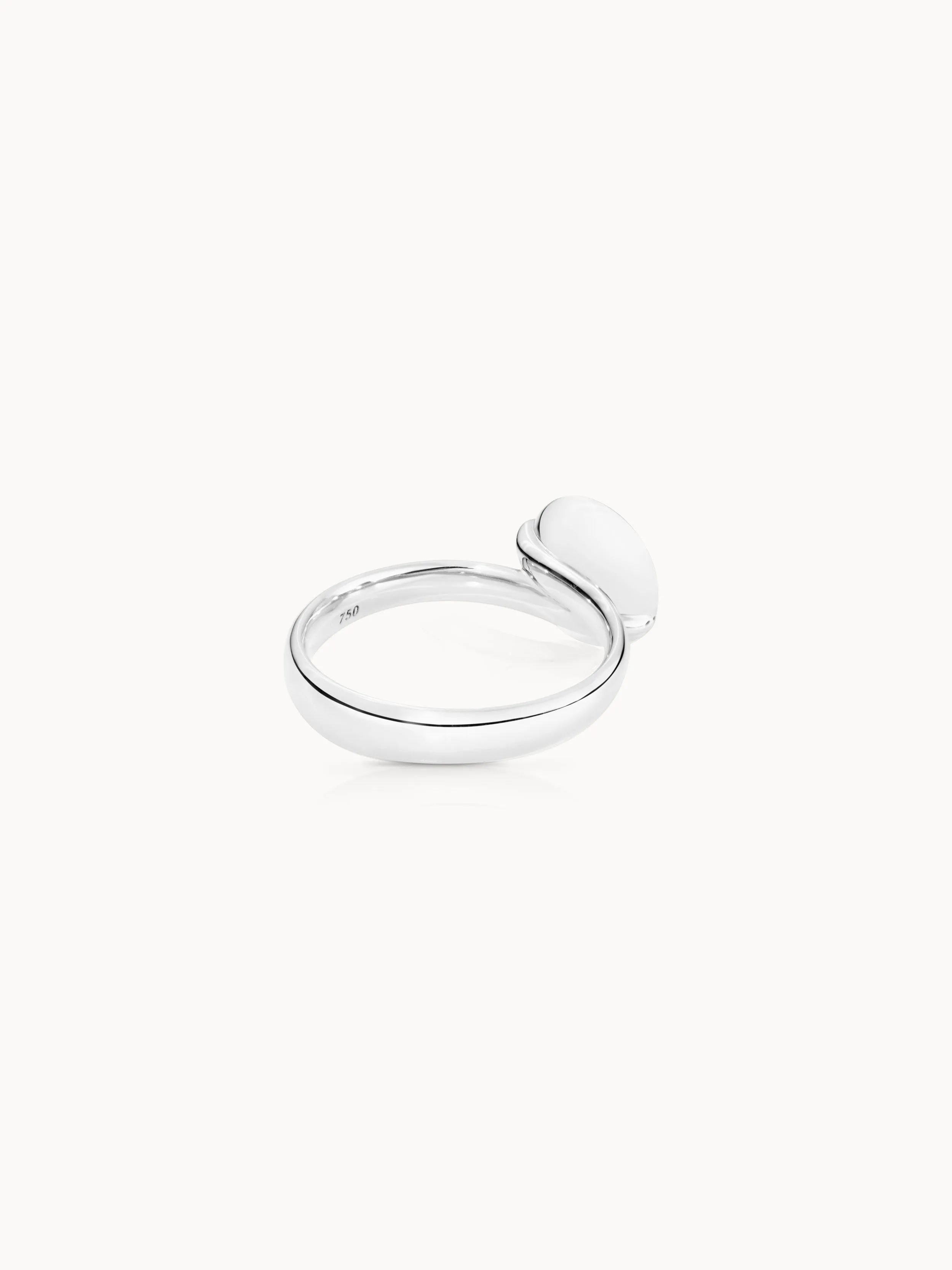 Ring BOUTON small Aqua Chalcedony aqua Chalcedony