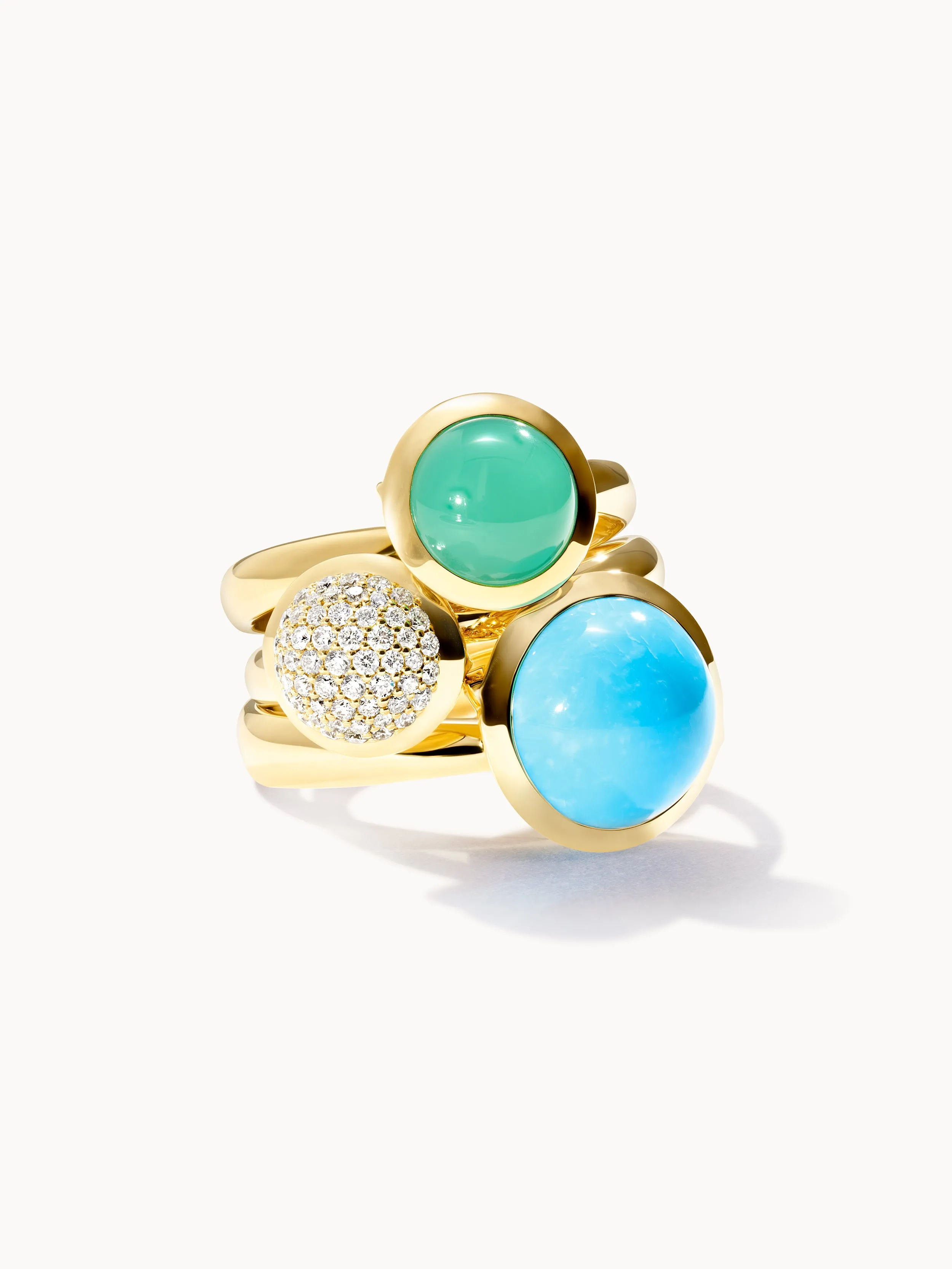 Ring BOUTON small Chrysoprase Chrysoprase