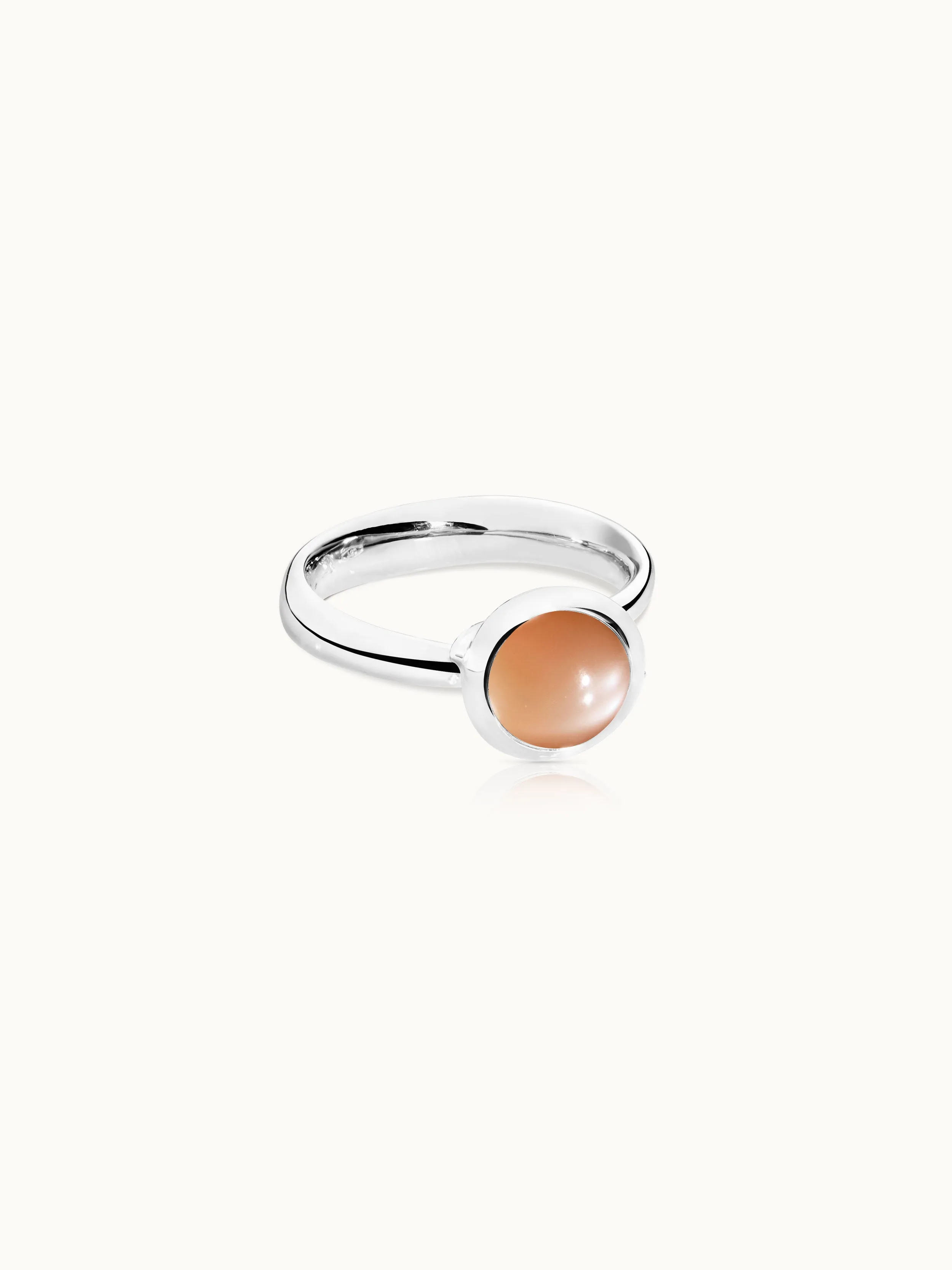 Ring BOUTON small Moonstone brown brown Moonstone