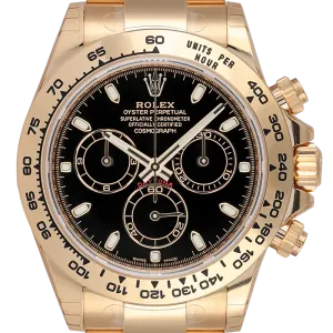 Rolex Cosmograph Daytona 18ct Yellow Gold Black Dial 116508