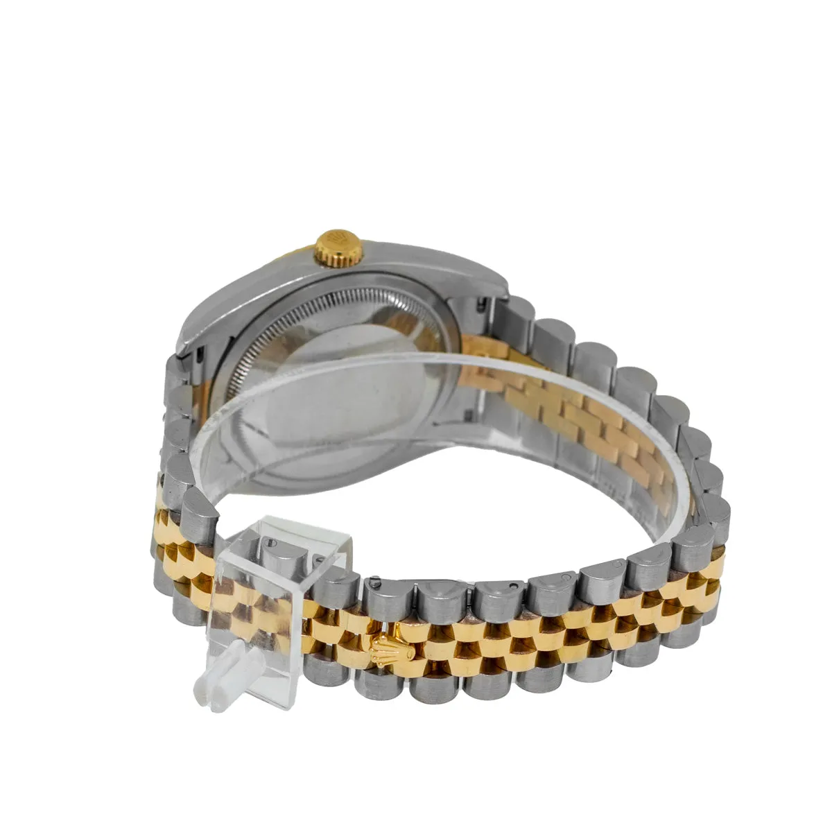 Rolex Datejust 36mm Yellow Gold & Steel Champagne Jubilee Diamond Dial Fluted Bezel 116233