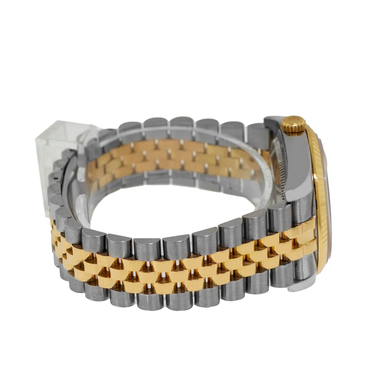 Rolex Datejust 36mm Yellow Gold & Steel Champagne Jubilee Diamond Dial Fluted Bezel 116233