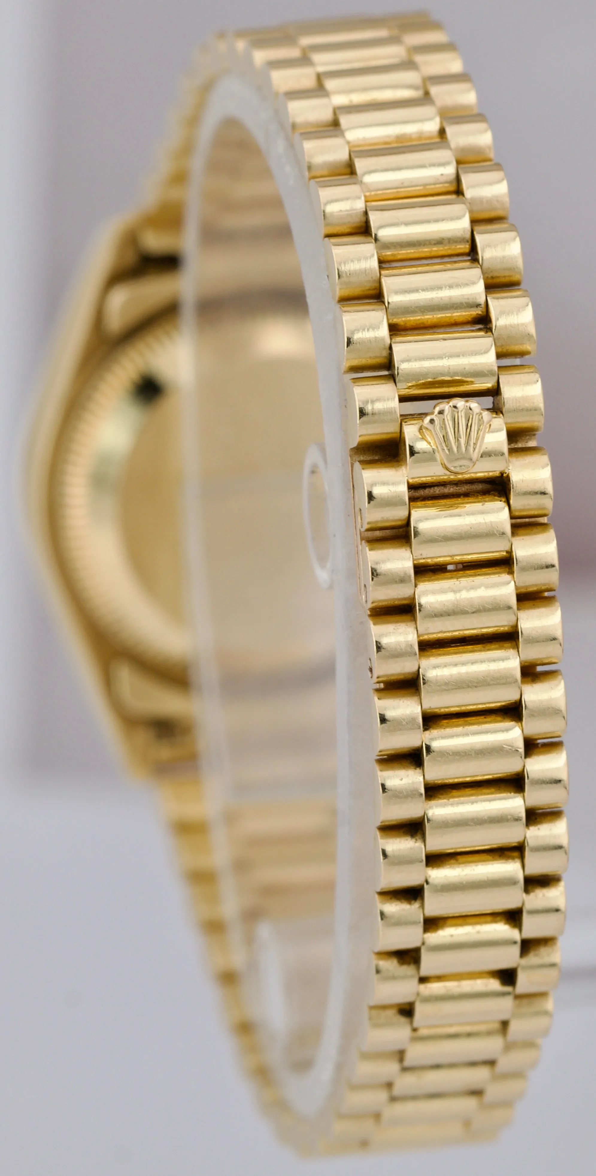 Rolex DateJust President 26mm Champagne Automatic 18K Yellow Gold Watch 69178