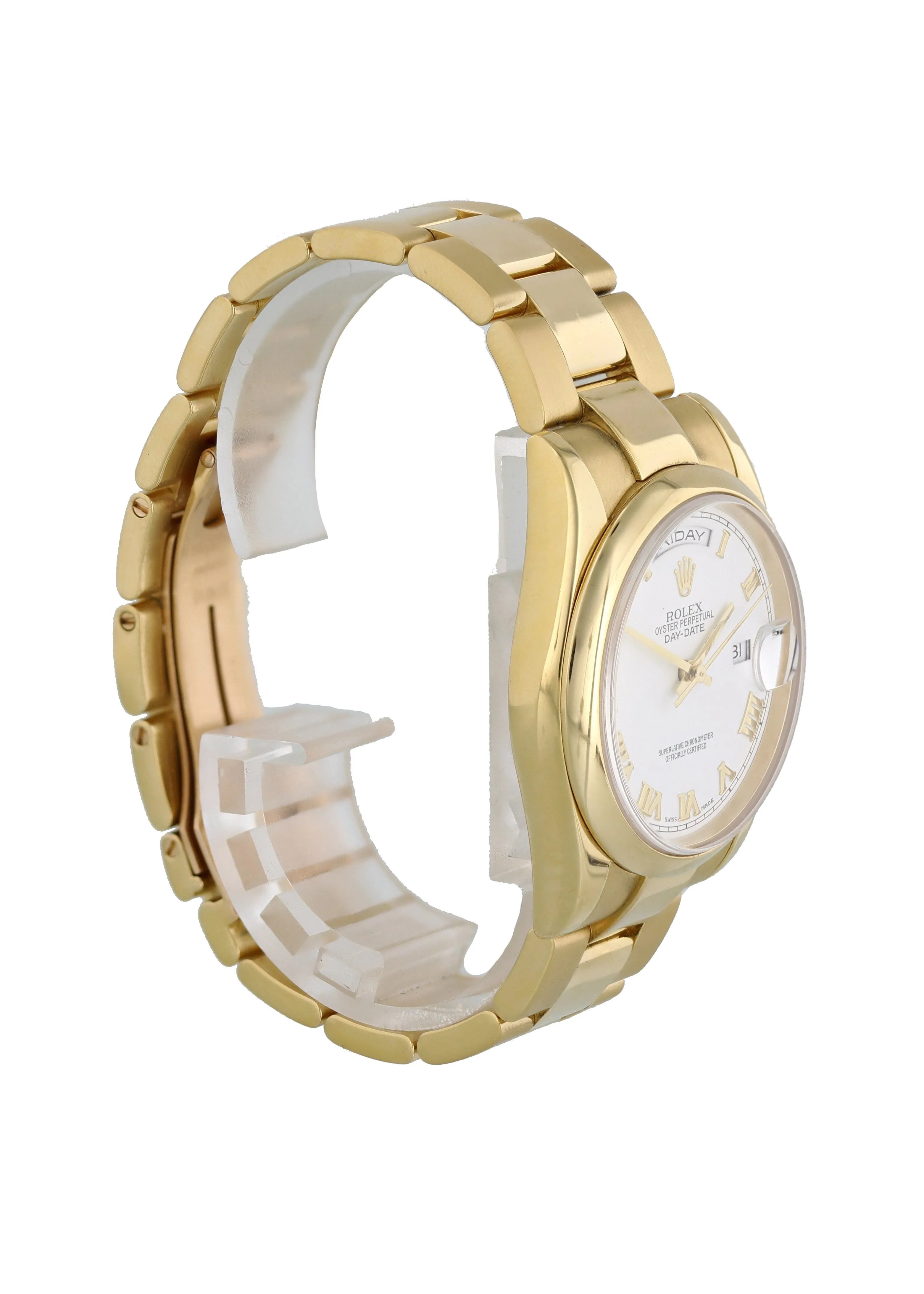 Rolex Day-Date President 118208 18k Yellow Gold Mens Watch.