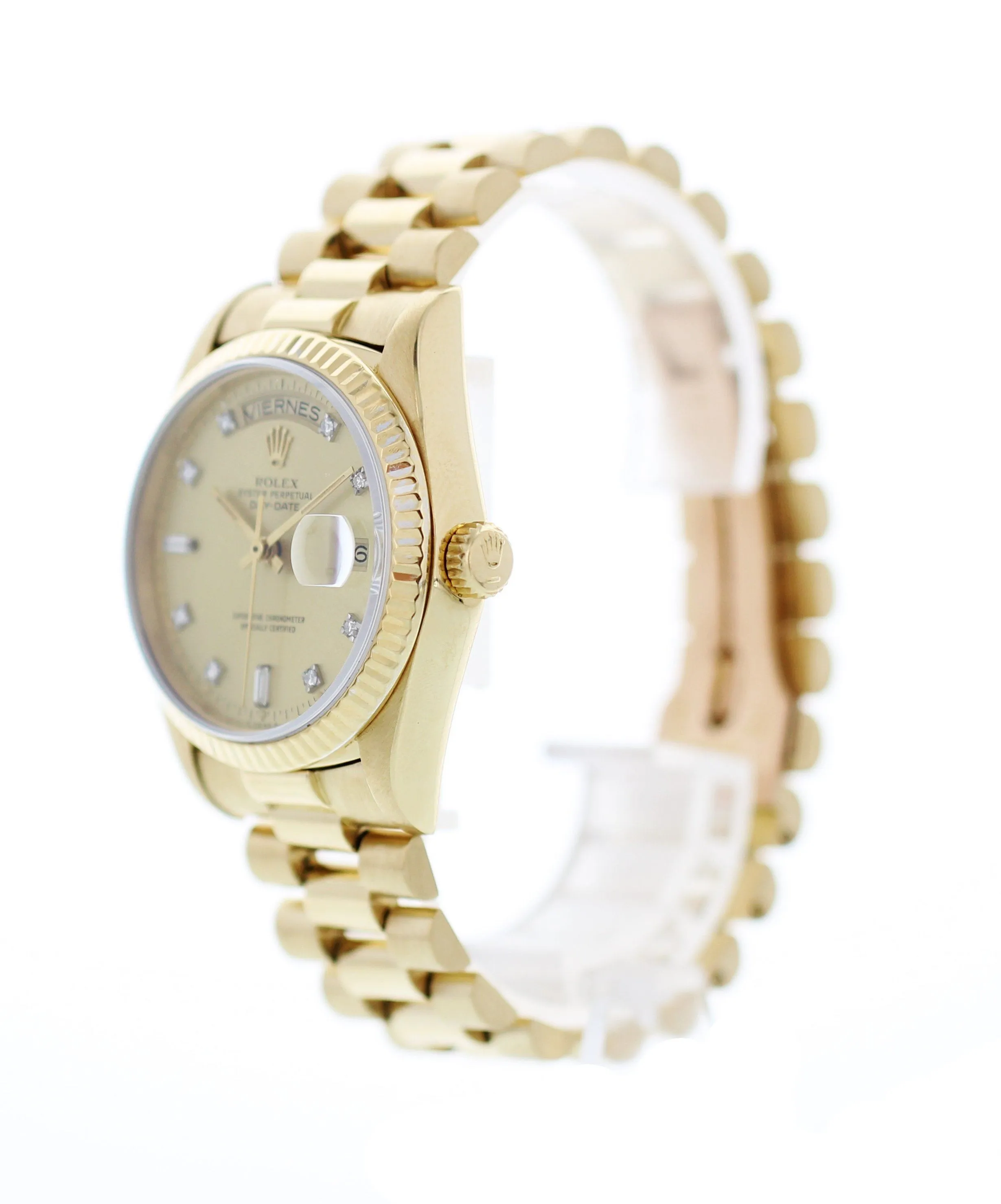 Rolex Day-Date President 18k Yellow Gold 18048 Diamond Dial