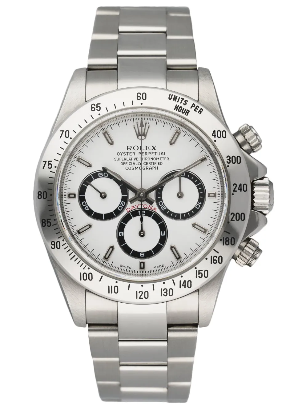 Rolex Daytona 16520 Zenith Movement Stainless Steel Mens Watch