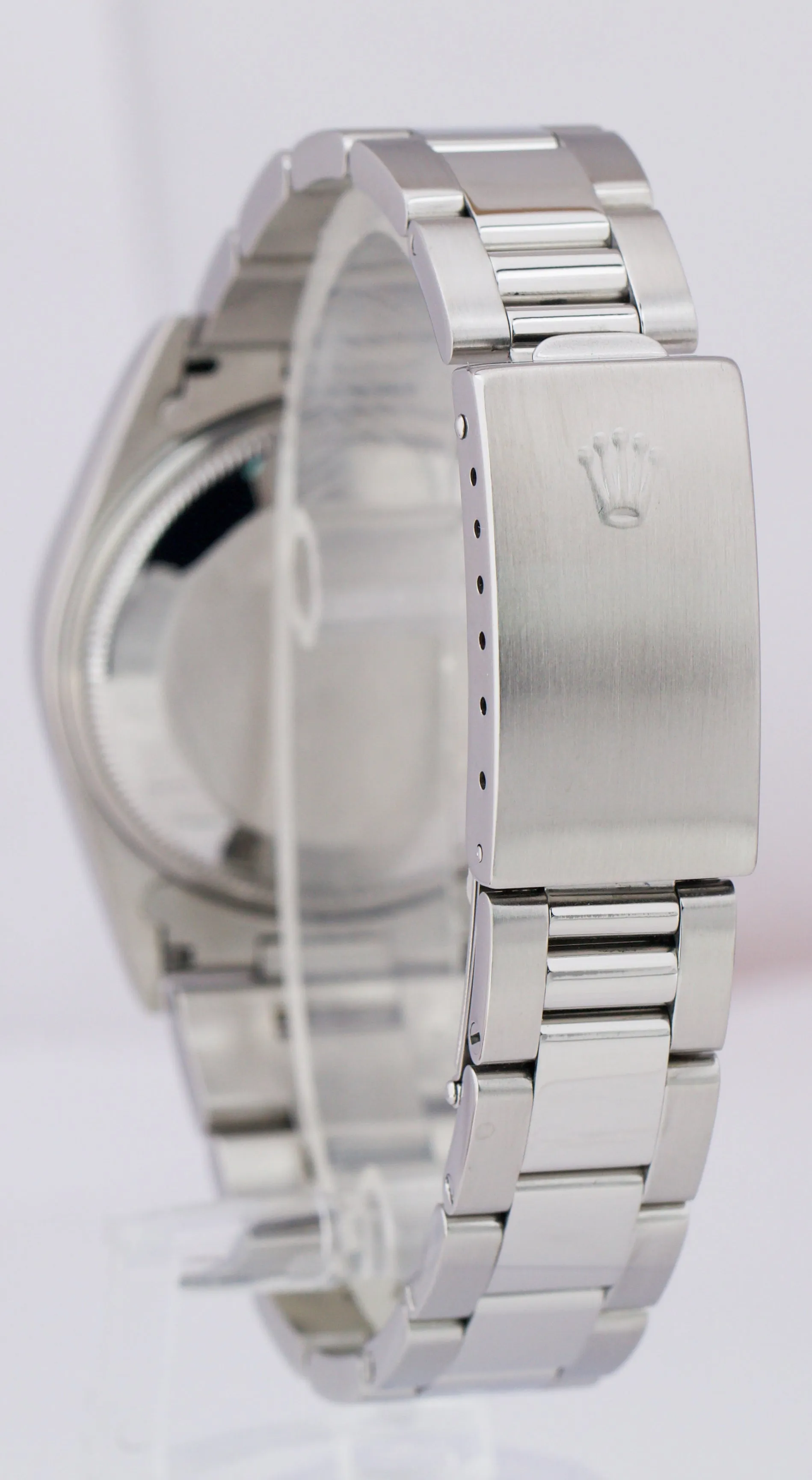 Rolex Oyster Perpetual Air-King Slate Grey 14010 Stainless NO-HOLES 34mm Watch