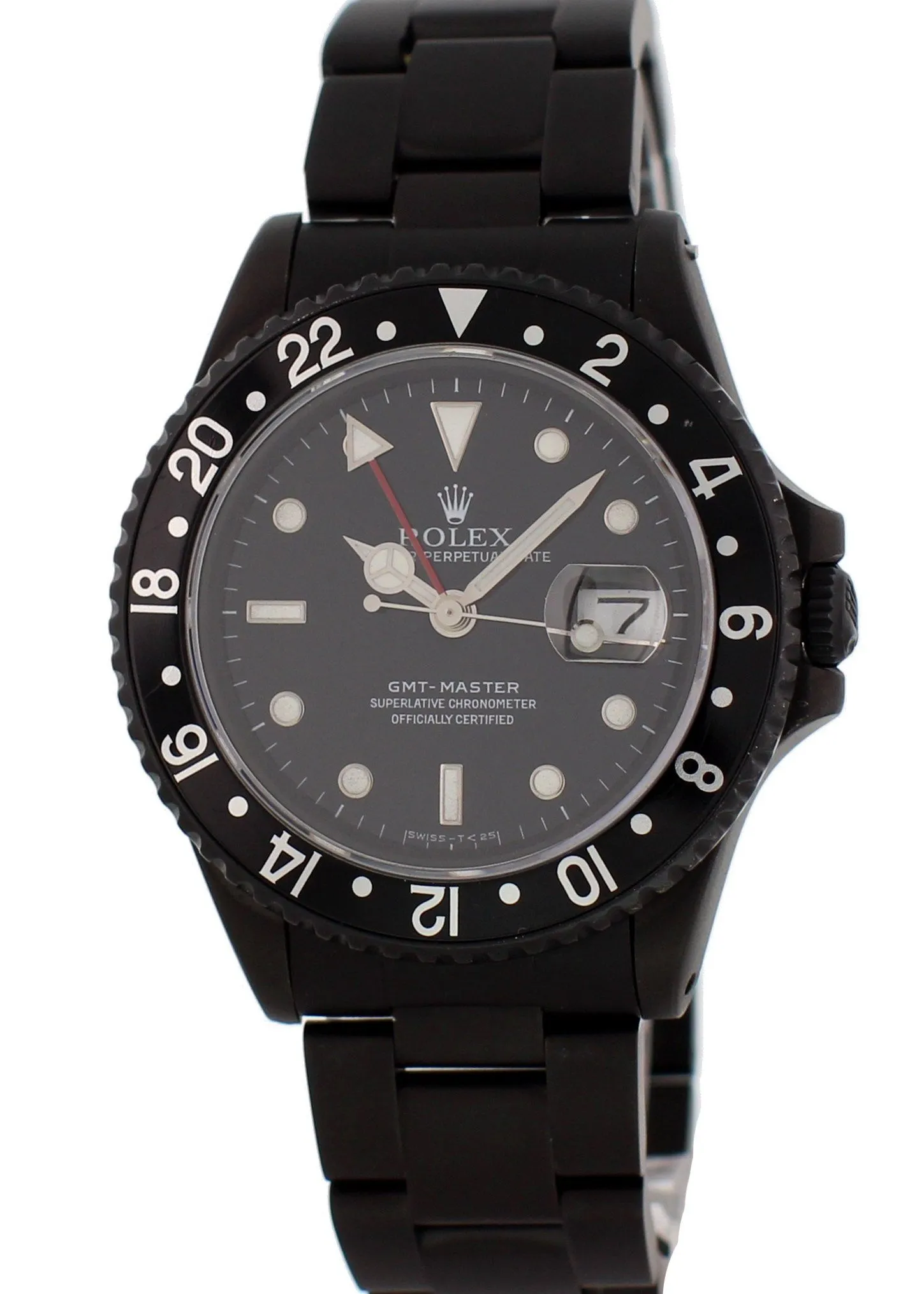 Rolex Oyster Perpetual Date GMT Master 16700 Black PVD Mens Watch