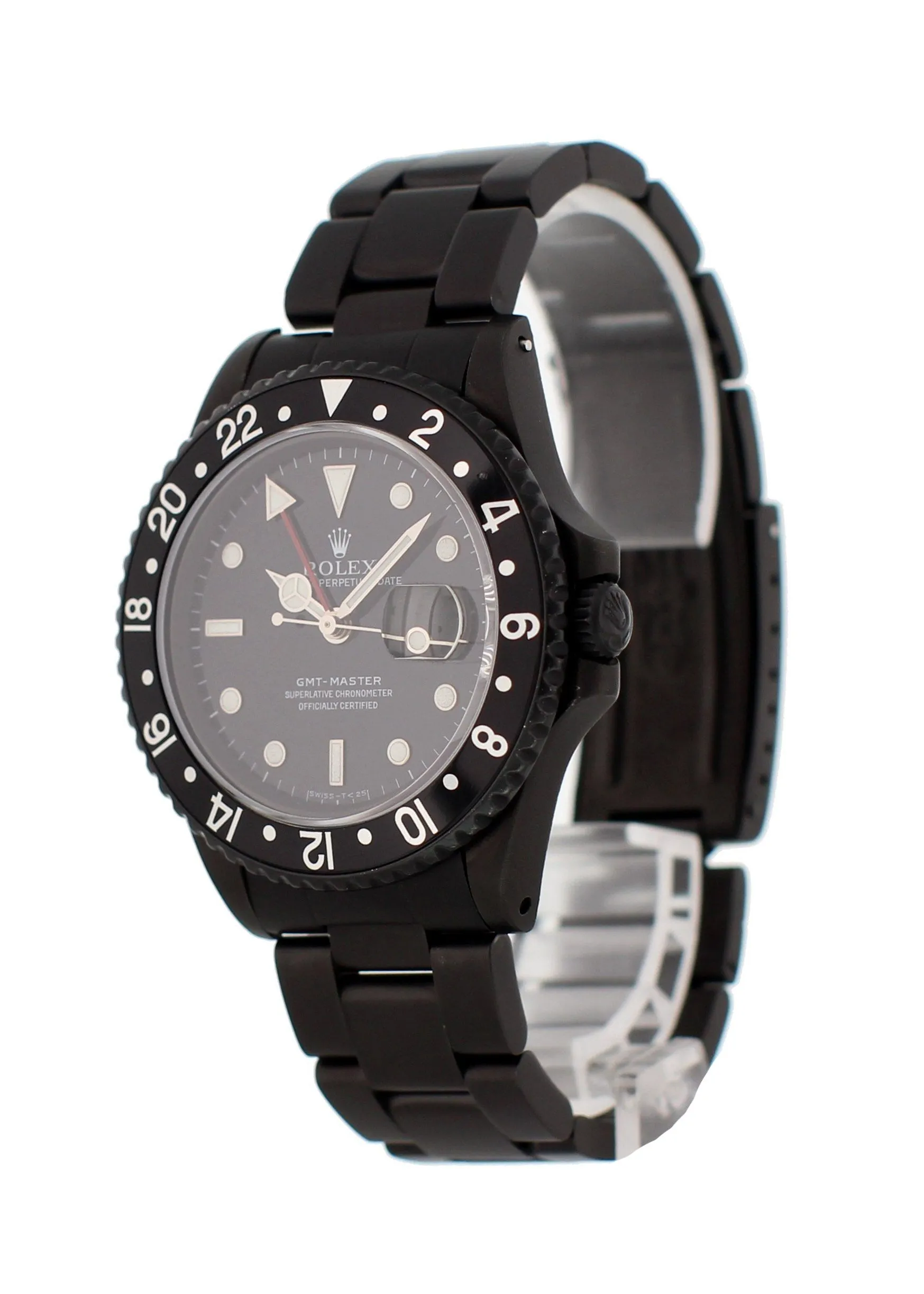 Rolex Oyster Perpetual Date GMT Master 16700 Black PVD Mens Watch