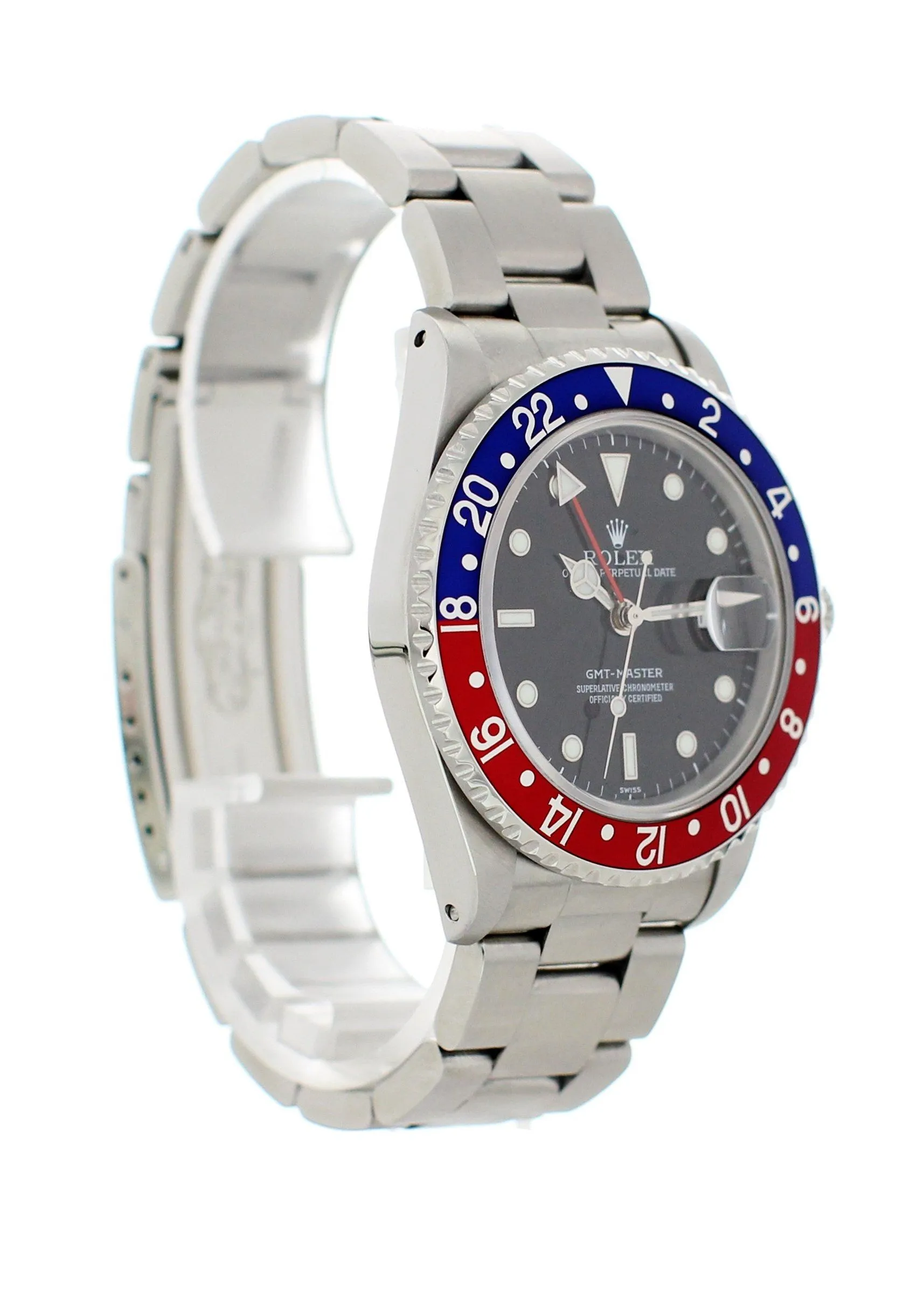 Rolex Oyster Perpetual Date GMT Master Pepsi Bezel 16700 Mens Watch