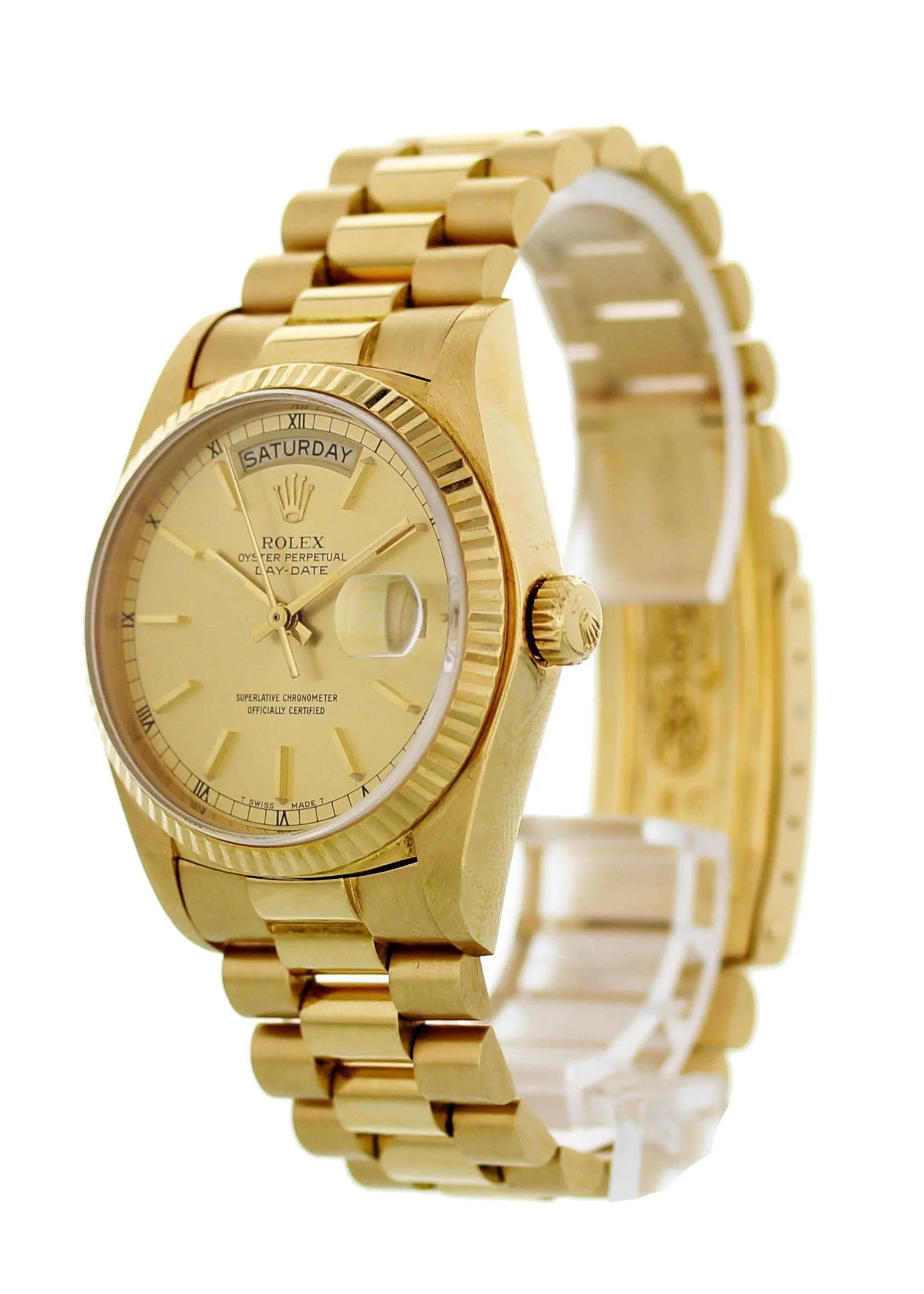 Rolex Oyster Perpetual Day-Date President 18038 Men's Watch Box & Papers