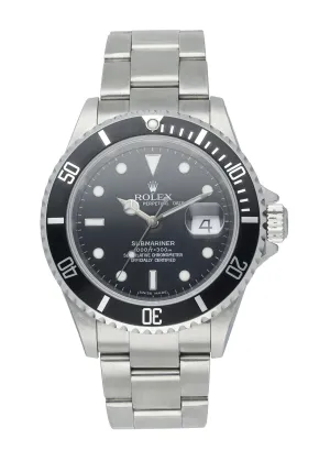 Rolex Oyster Perpetual Submariner 16610T Mens Watch