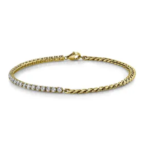 Rope & Diamond Tennis Bracelet