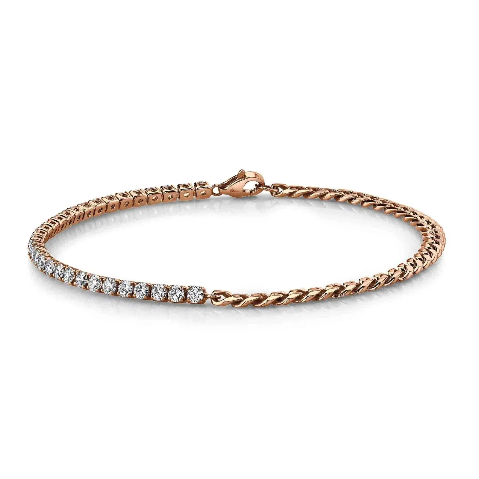 Rope & Diamond Tennis Bracelet