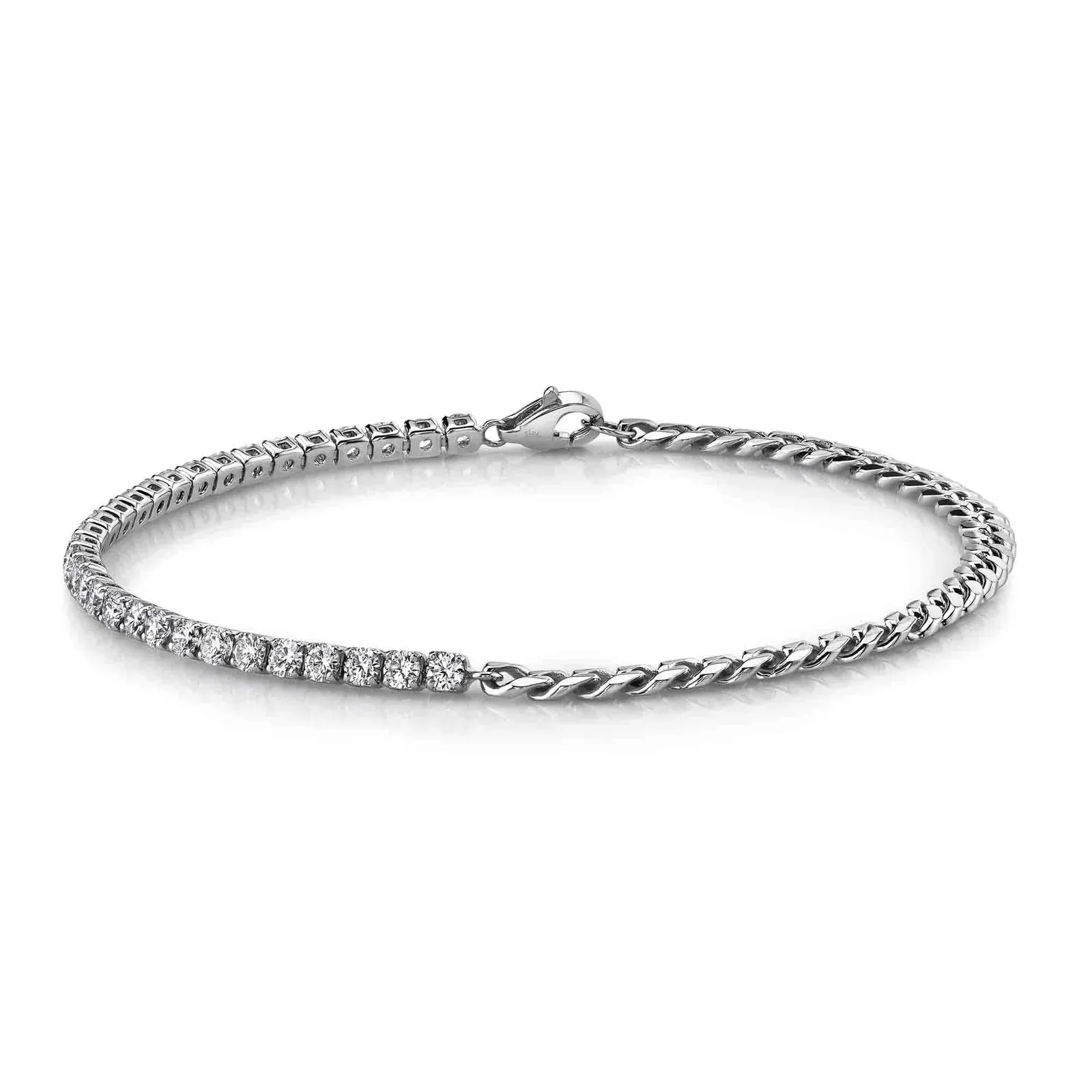 Rope & Diamond Tennis Bracelet