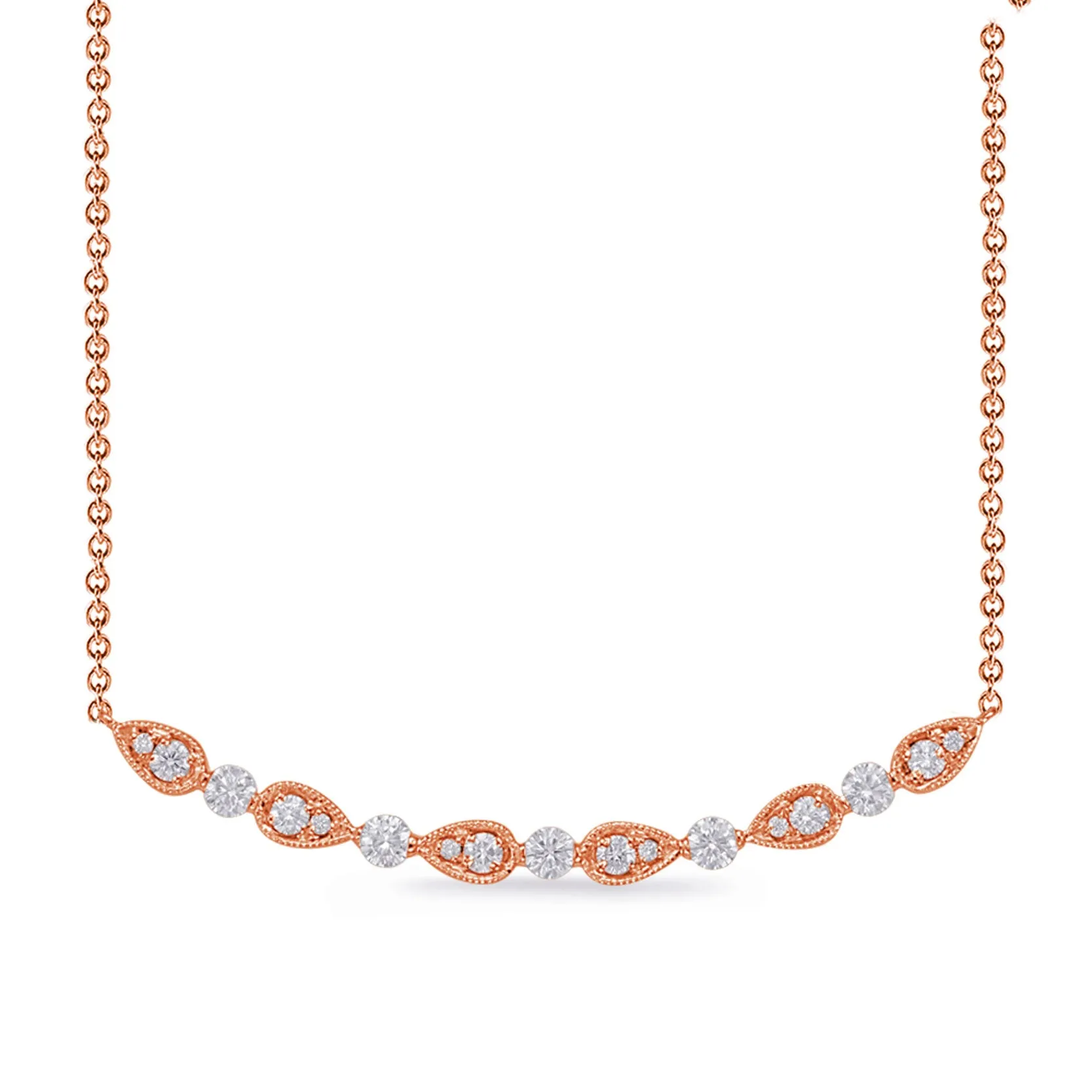 Rose Gold Diamond Necklace