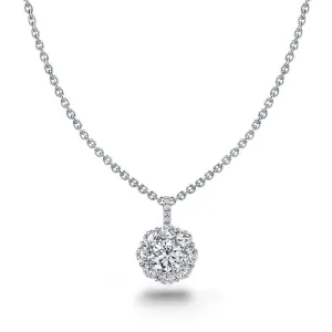 Round Brilliant Cut Diamond Necklace