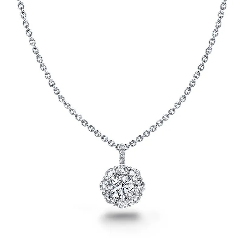 Round Brilliant Cut Diamond Necklace
