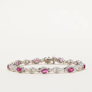 Ruby & Diamond Bracelet | 1.80ctw, 0.045ctw | 7" |