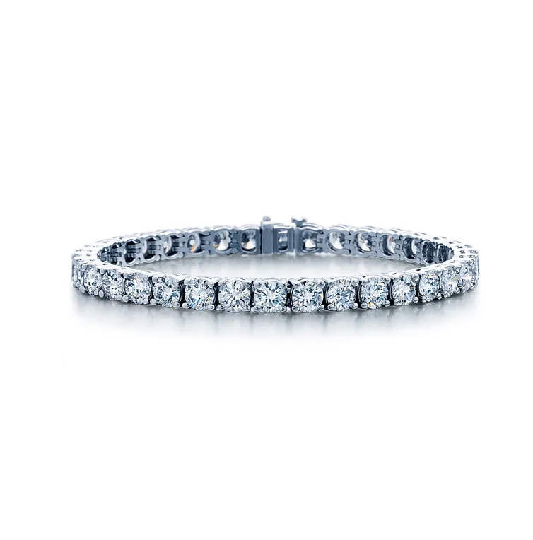 Sabel Collection White Gold Round Diamond Tennis Bracelet