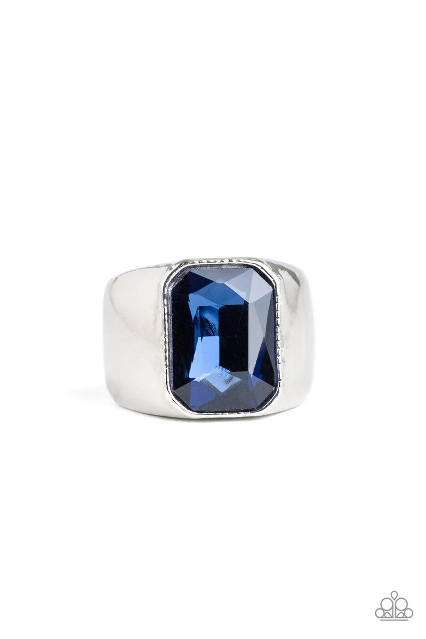 Scholar Blue Men's Paparazzi Ring