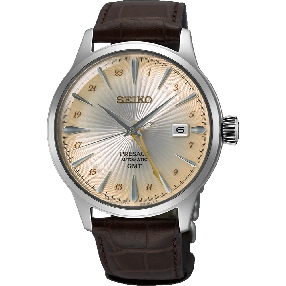 Seiko Presage Cocktail  Champagne Time GMT Watch SSK041J