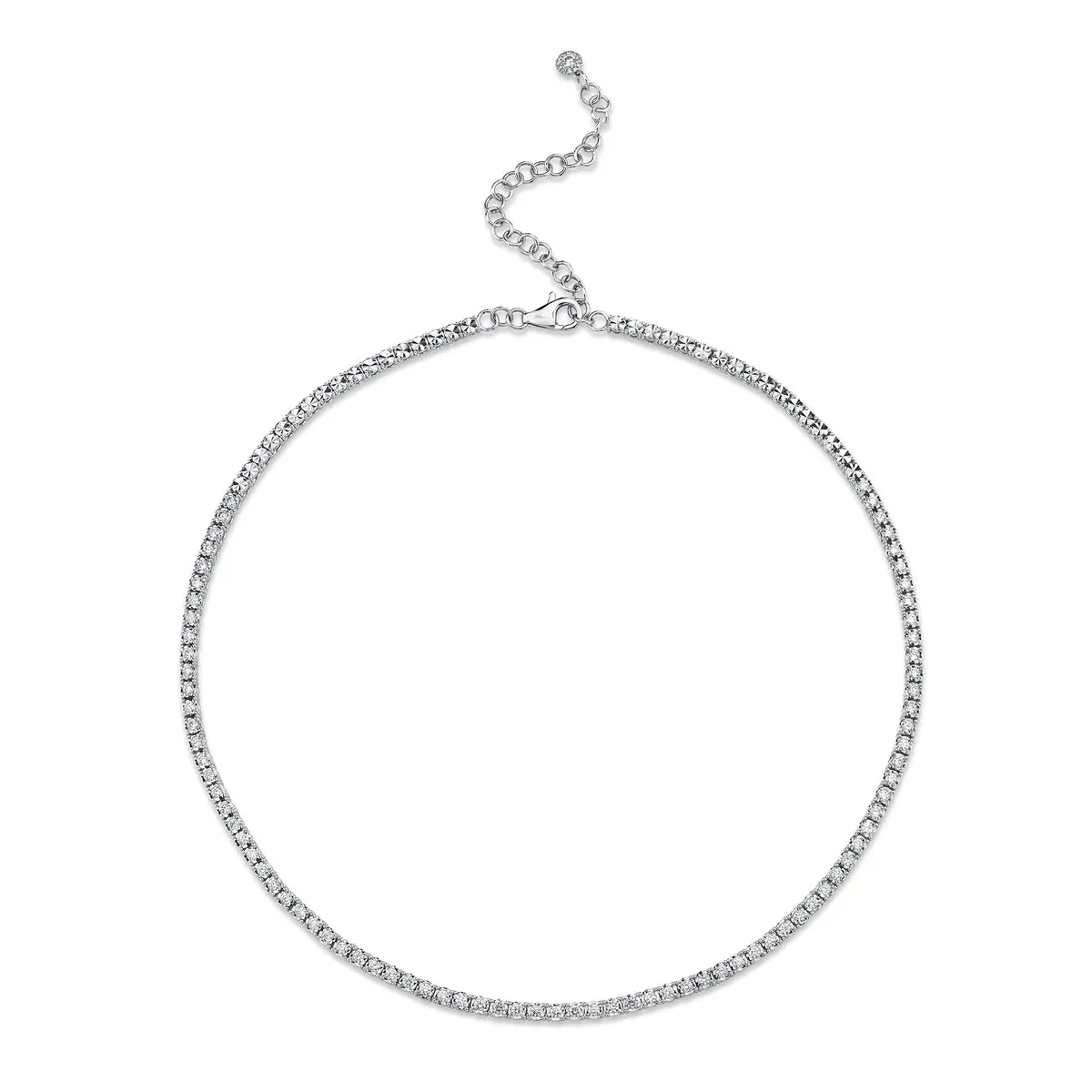 Shy Creation Diamond 2.49ctw Tennis Necklace