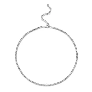 Shy Creation Diamond 2.49ctw Tennis Necklace