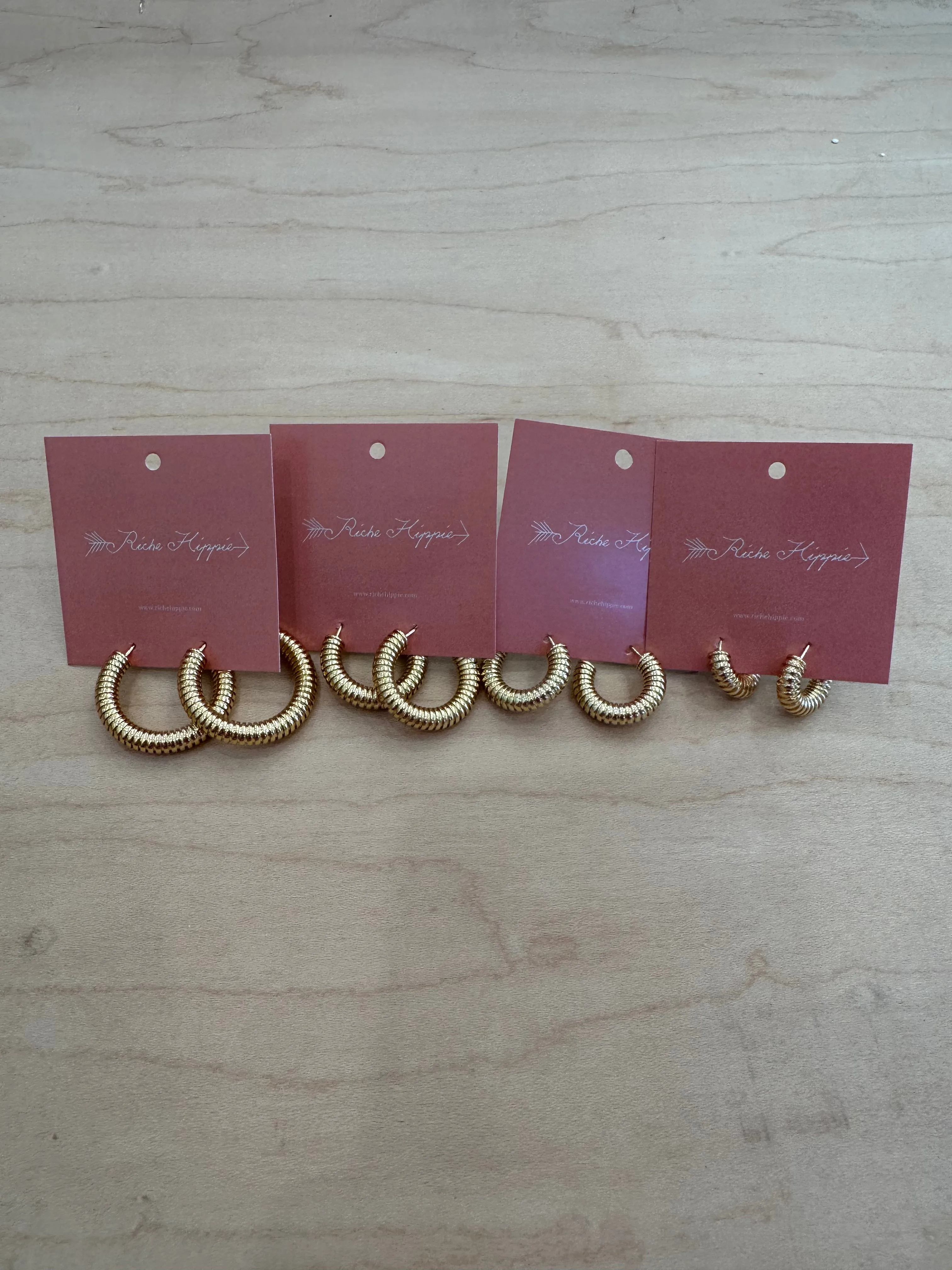 SM Cable Earrings 14KT GD